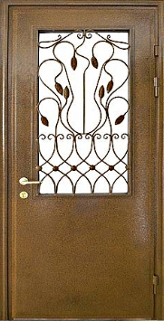 Входная металлическая дверь Двербург С8 с окном 90см х 200см